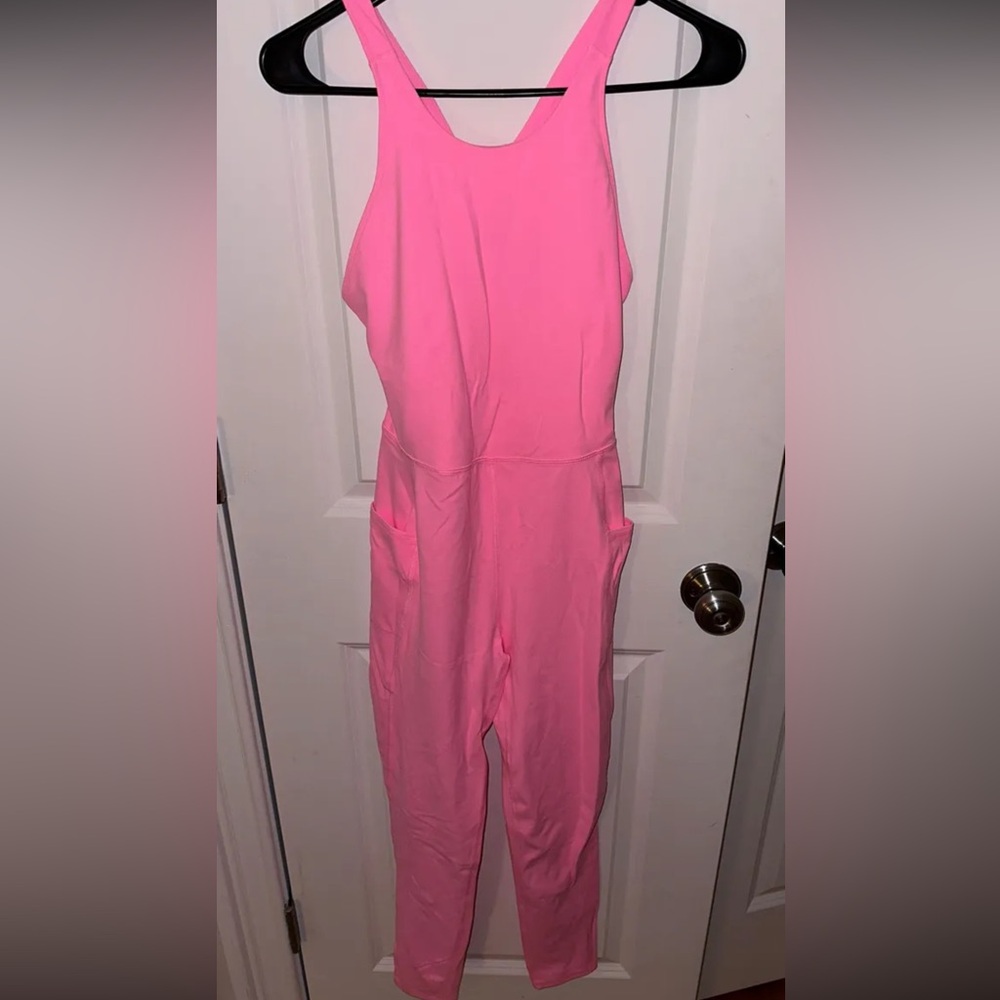 Free People Pink Jumpsuit